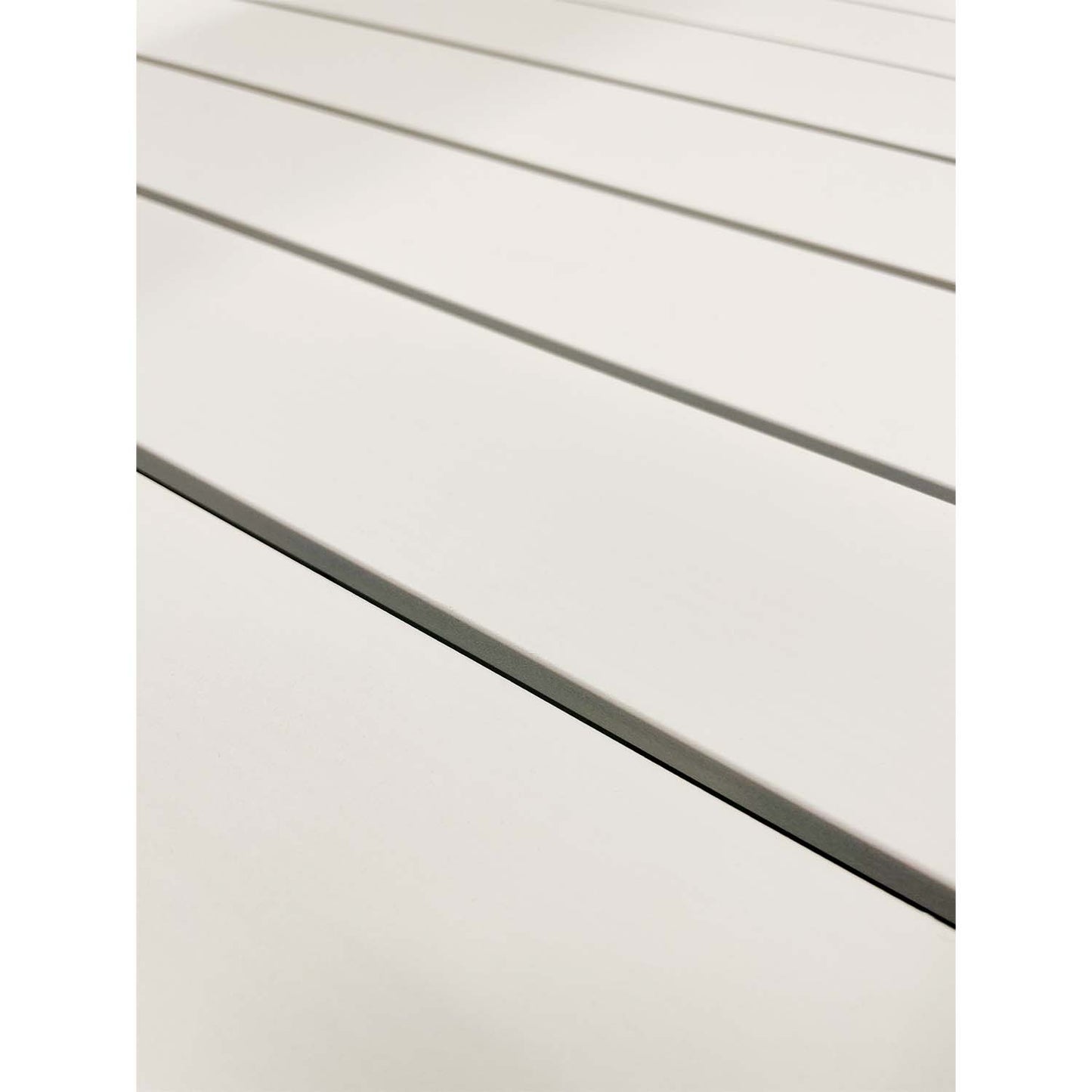 Set tavolo allungabile con 6 sedie bianco e grigio