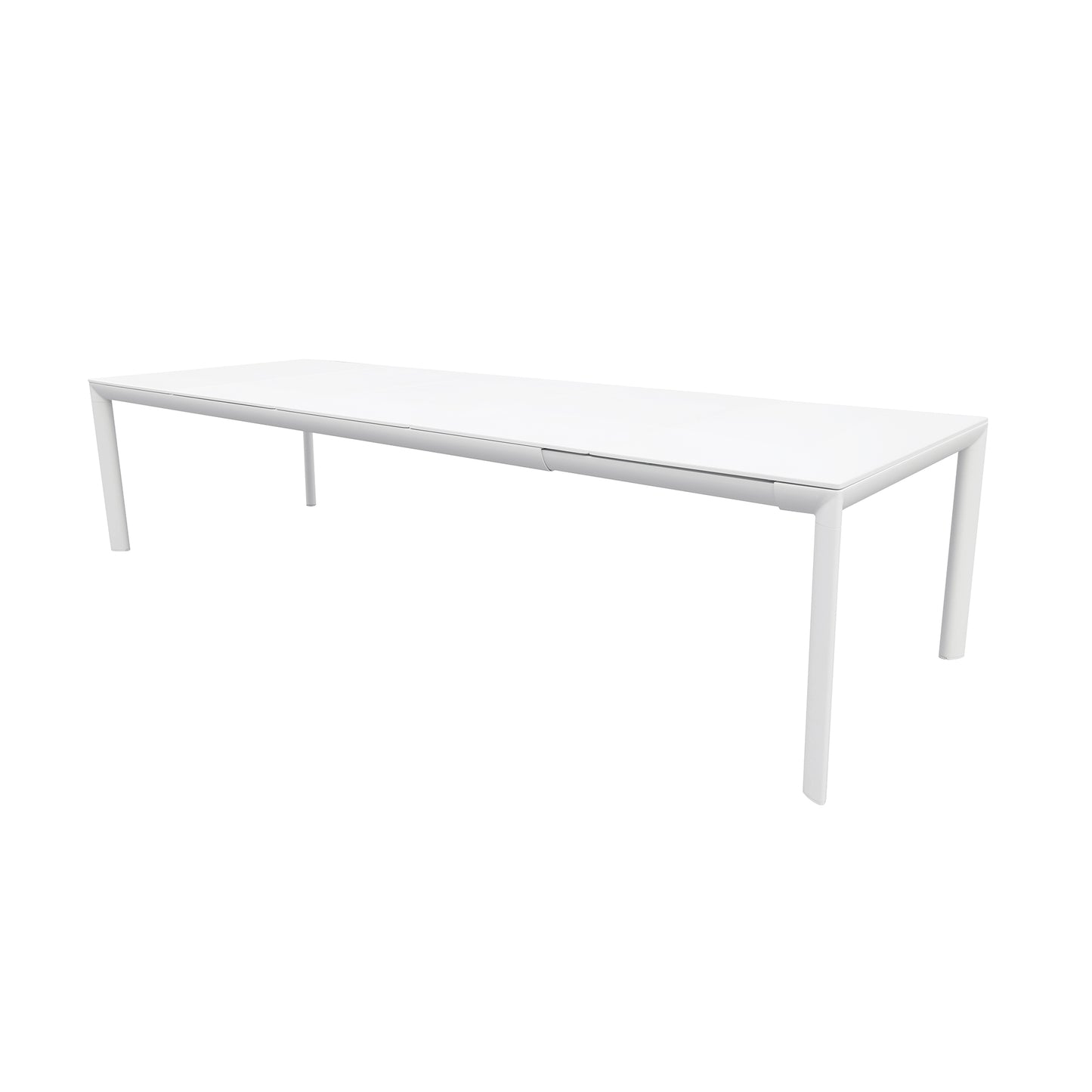 Set tavolo allungabile con 6 sedie bianco e grigio