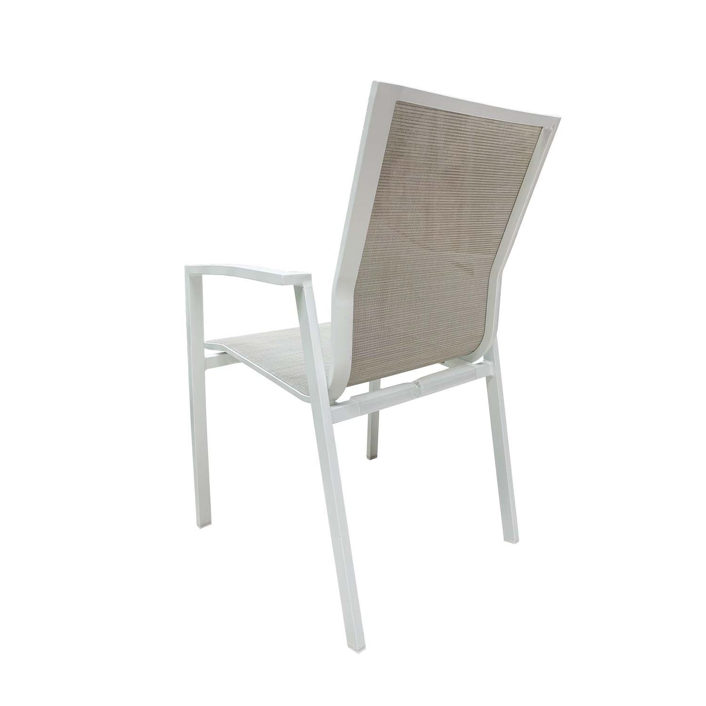 Set tavolo allungabile con 6 sedie bianco e grigio