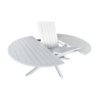 Set tavolo e 4 sedie da giardino bianco Cannes
