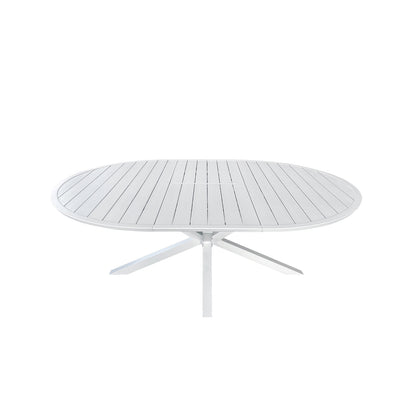 Set tavolo e 4 sedie da giardino bianco Cannes