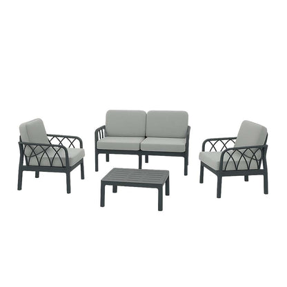 Set da esterno 2 poltrone divano e tavolino Garda