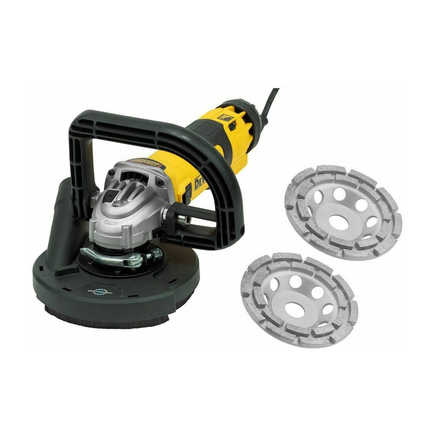 Smerigliatrice angolare DeWalt DWE4257-QS 1500 W d. 125 mm con accessori