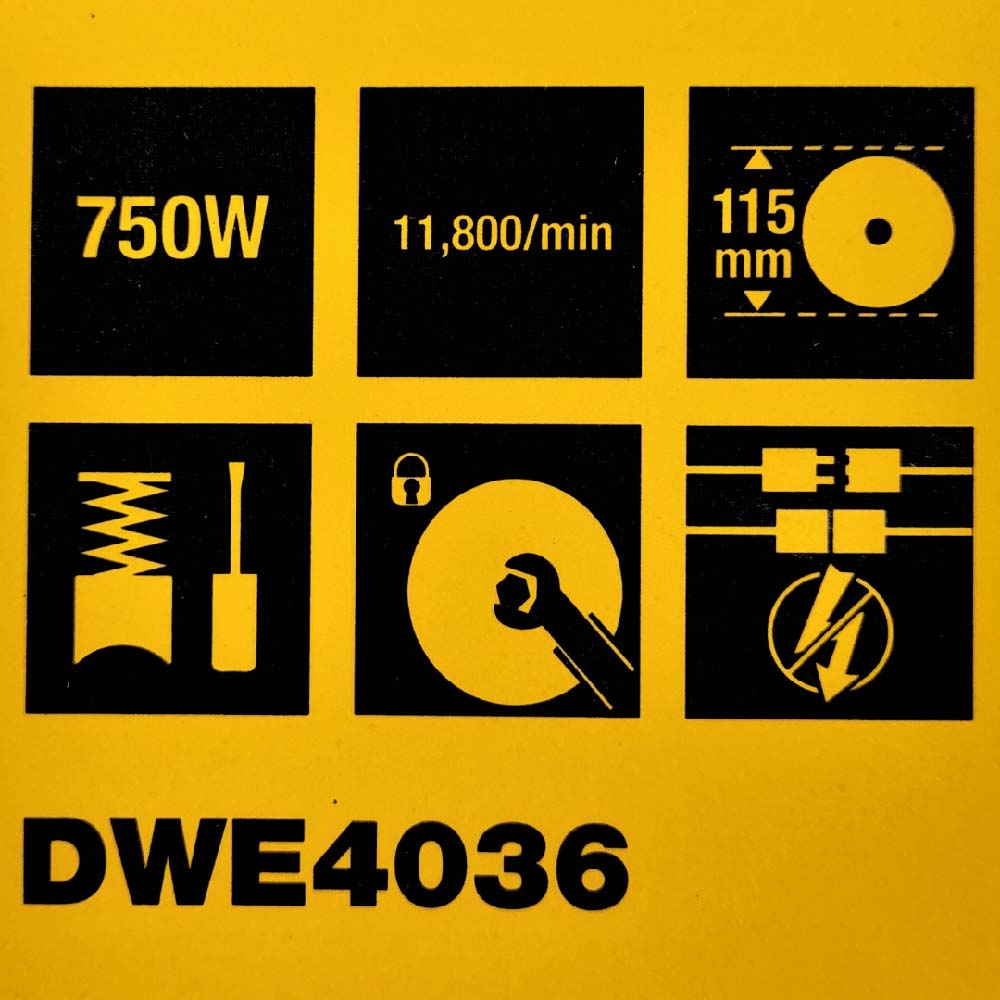Smerigliatrice angolare Dewalt ultra slim 750 W d. 115 mm
