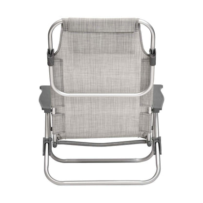 Spiaggina mare pieghevole in alluminio 46x59 cm con cuscino