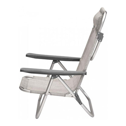 Spiaggina mare pieghevole in alluminio 46x59 cm con cuscino