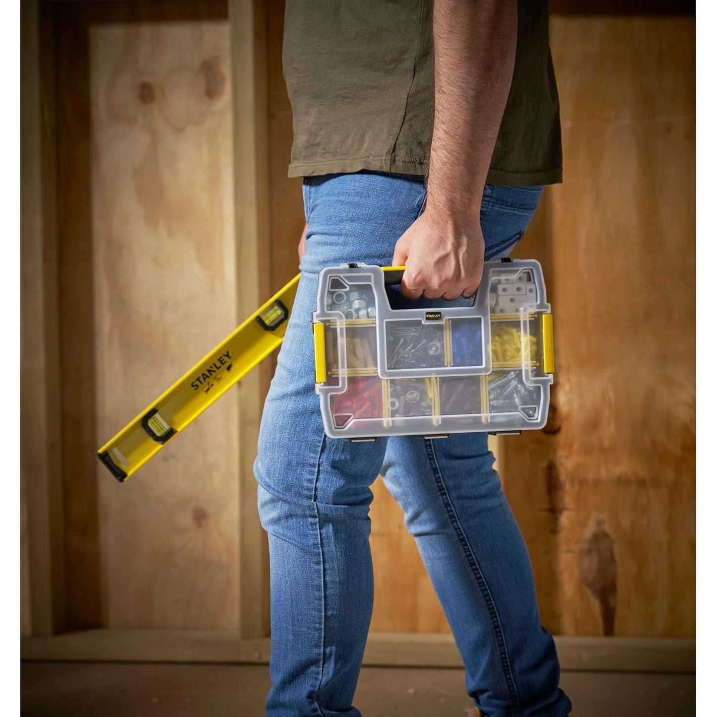 Stanley organizer Sort master light con 10 scomparti e maniglia STST1-70720