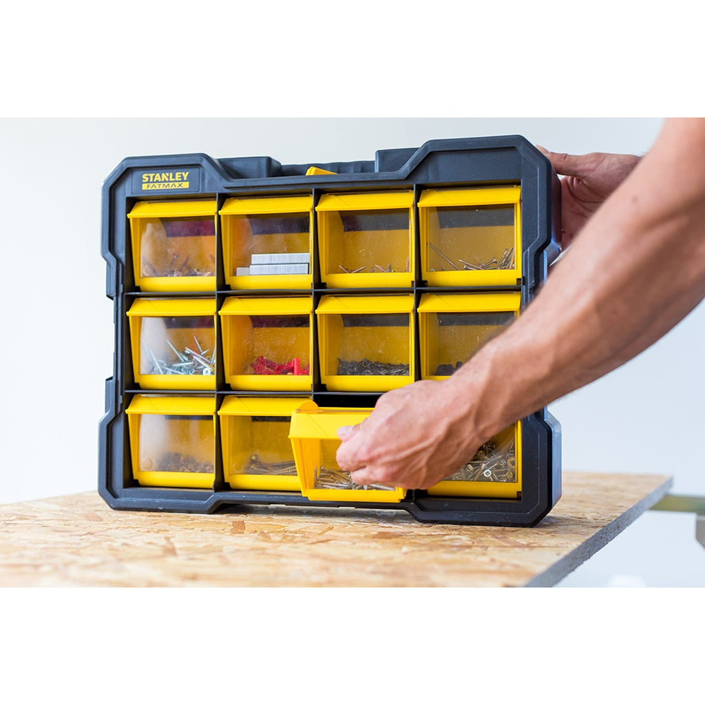 Stanley organizer cassettiera portatile 12 cassetti 45x35,6x10,8 cm FMST81077-1