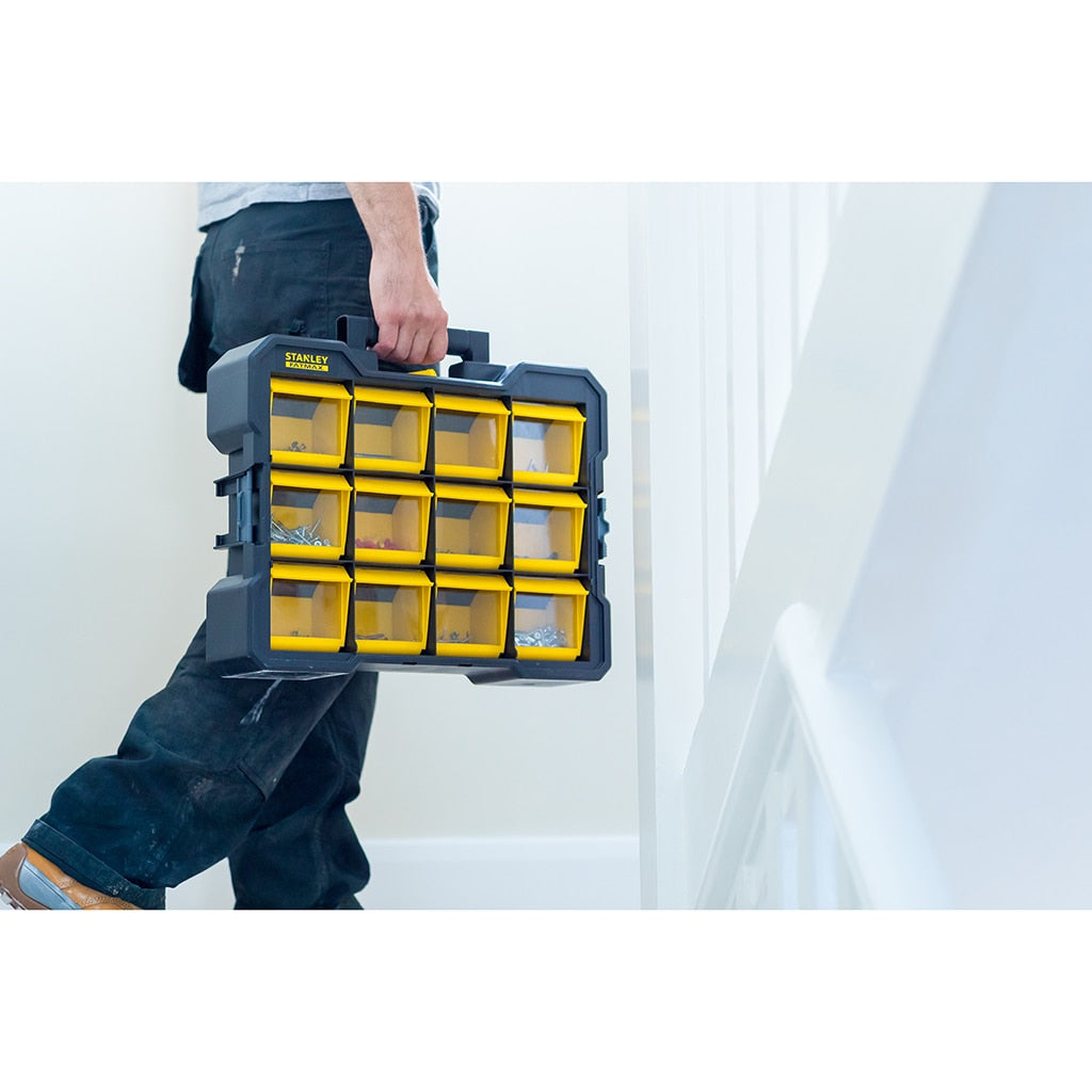 Stanley organizer cassettiera portatile 12 cassetti 45x35,6x10,8 cm FMST81077-1