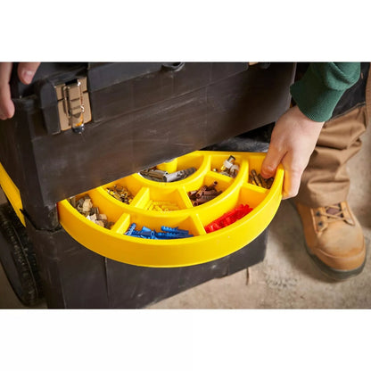 Stanley trolley porta utensili 2 in 1 con ruote e cassetta da 12,5 pollici