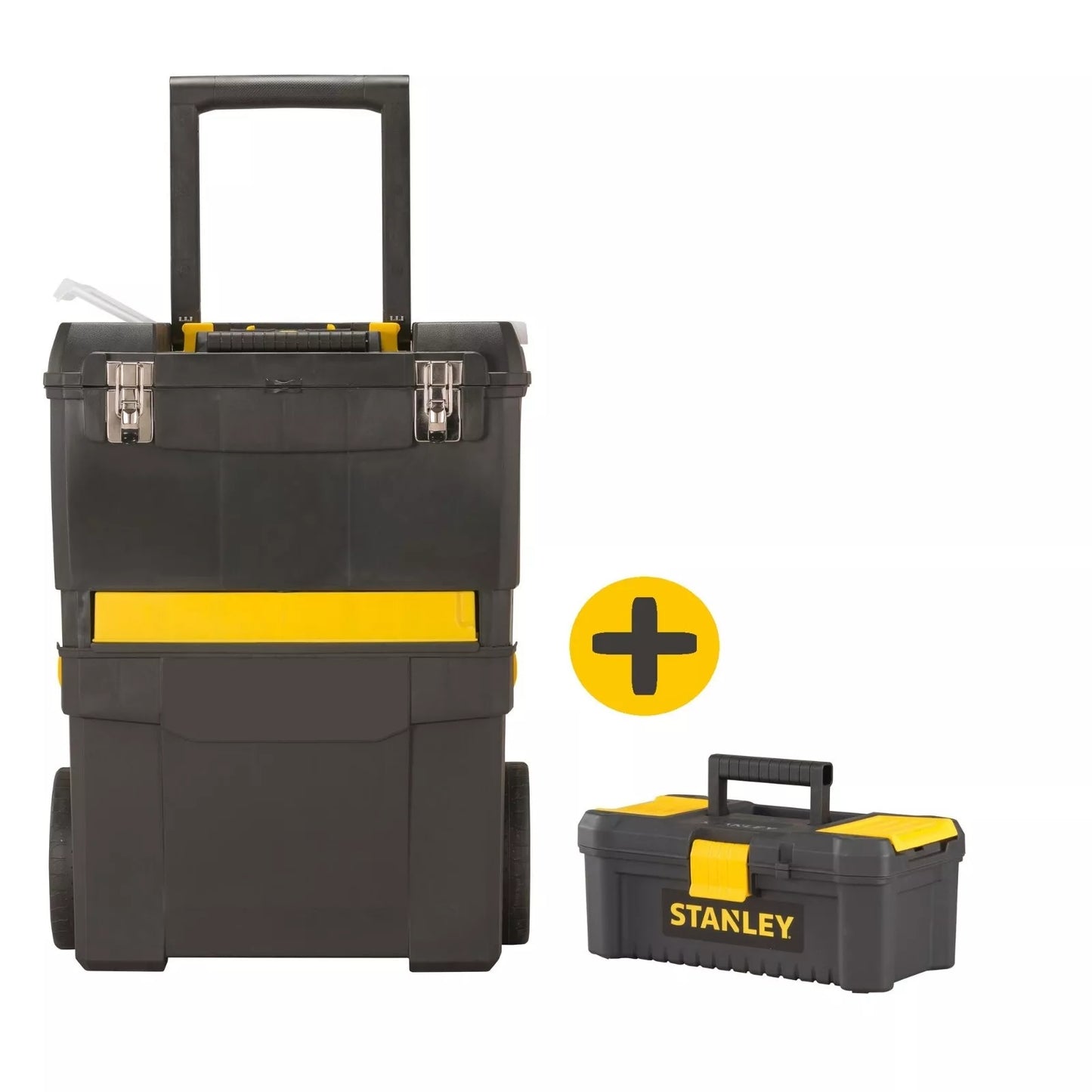 Stanley trolley porta utensili 2 in 1 con ruote e cassetta da 12,5 pollici