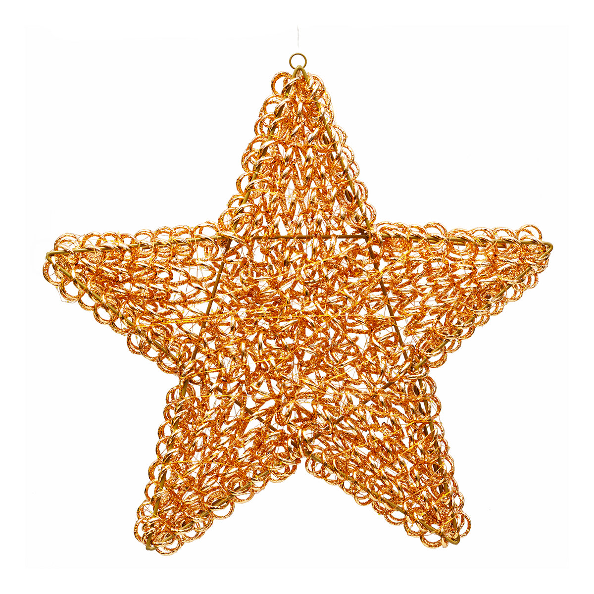 Stella natalizia luminosa 3D da interno ed esterno 58 cm rose gold 720 microLED