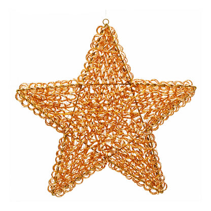 Stella natalizia luminosa 3D da interno ed esterno 58 cm rose gold 720 microLED