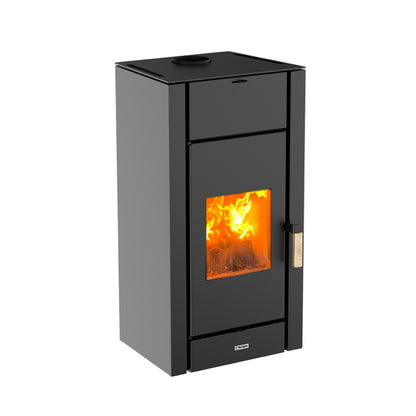 Stufa a legna ventilata Woodline King grigia 10,9 kW 280 m³