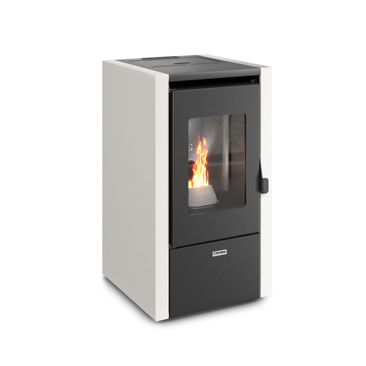 Stufa a pellet King Little 6kW 145 m³ con telecomando