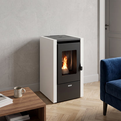 Stufa a pellet King Little 6kW 145 m³ con telecomando
