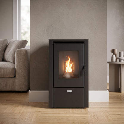 Stufa a pellet King Little 6kW 145 m³ con telecomando