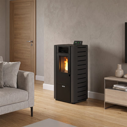 Stufa a pellet King 98 7,8 kW 190 m³ con telecomando