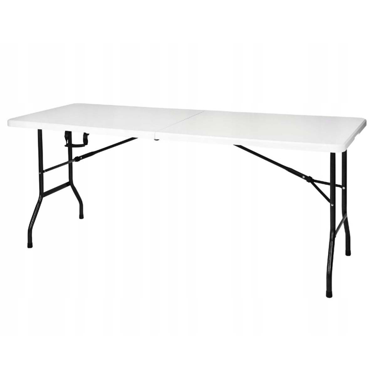 Tavolo da esterno pieghevole 180×70×74 cm leggero stabile con blocco automatico