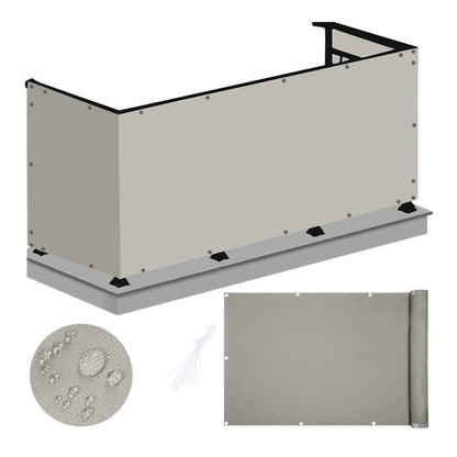 Telo parasole per balcone in PE 76x445 cm sabbia