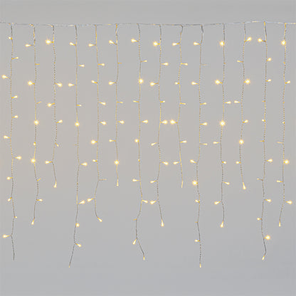 Tenda luminosa da esterno natalizia 300 cm cielo stellato bianco caldo 360 miniLED