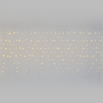 Tenda luminosa da esterno natalizia 300 cm cielo stellato bianco caldo 360 miniLED