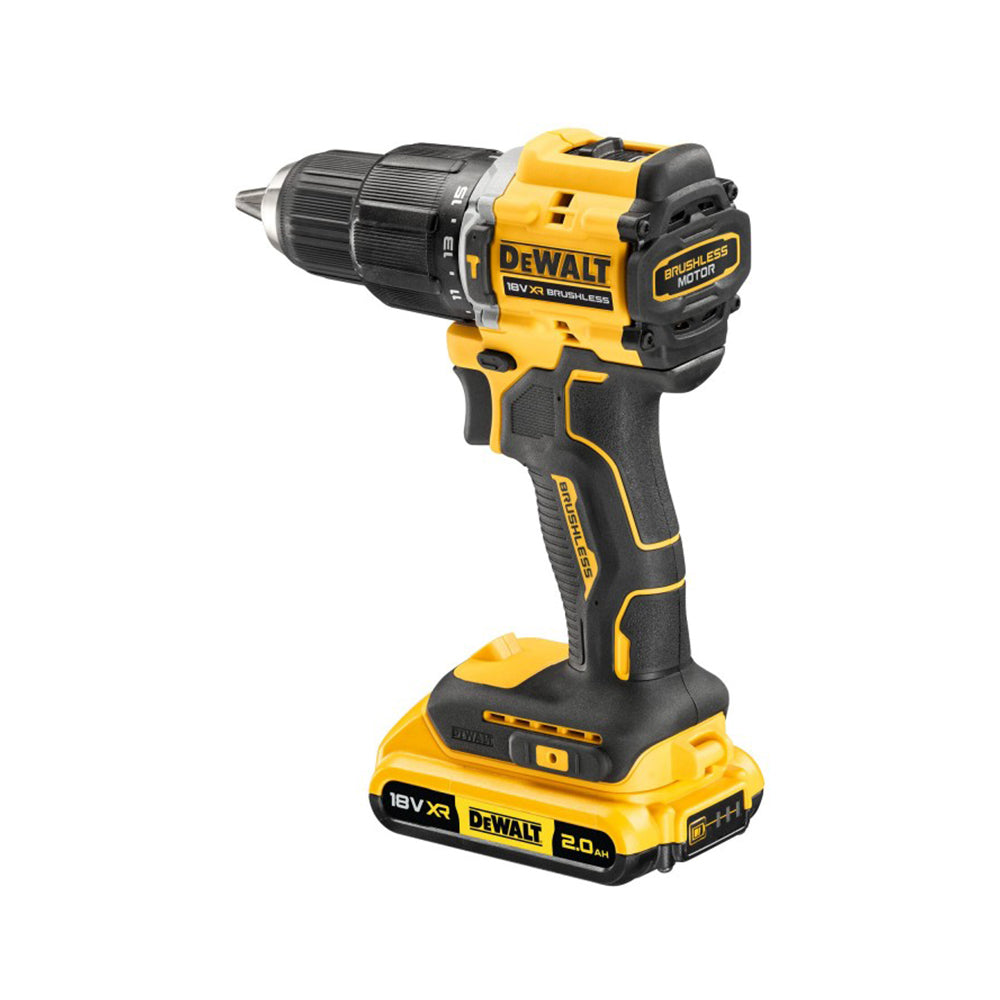 Trapano avvitatore brushless DeWalt 18 V 2 Ah incluse 2 batterie e valigetta