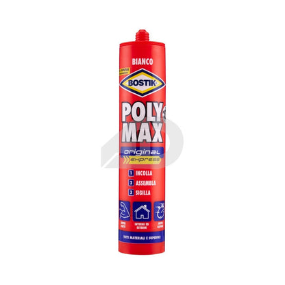 Colla universale Bostik Poly Max Original Express bianco in cartuccia 425 grammi D6102