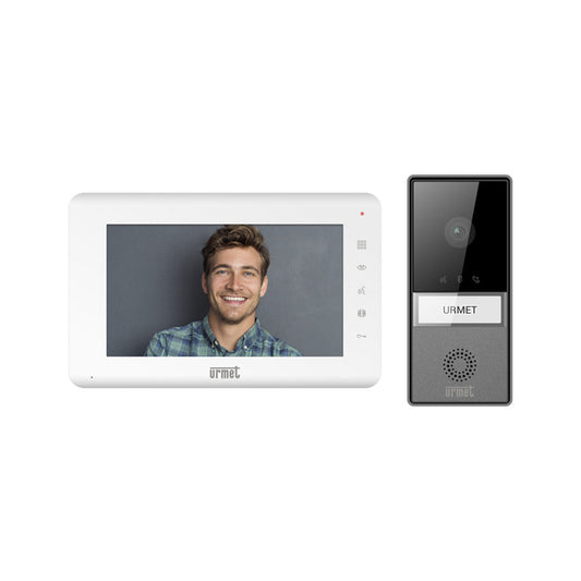 Videocitofono con filo Urmet Kit monofamiliare soft touch 7"