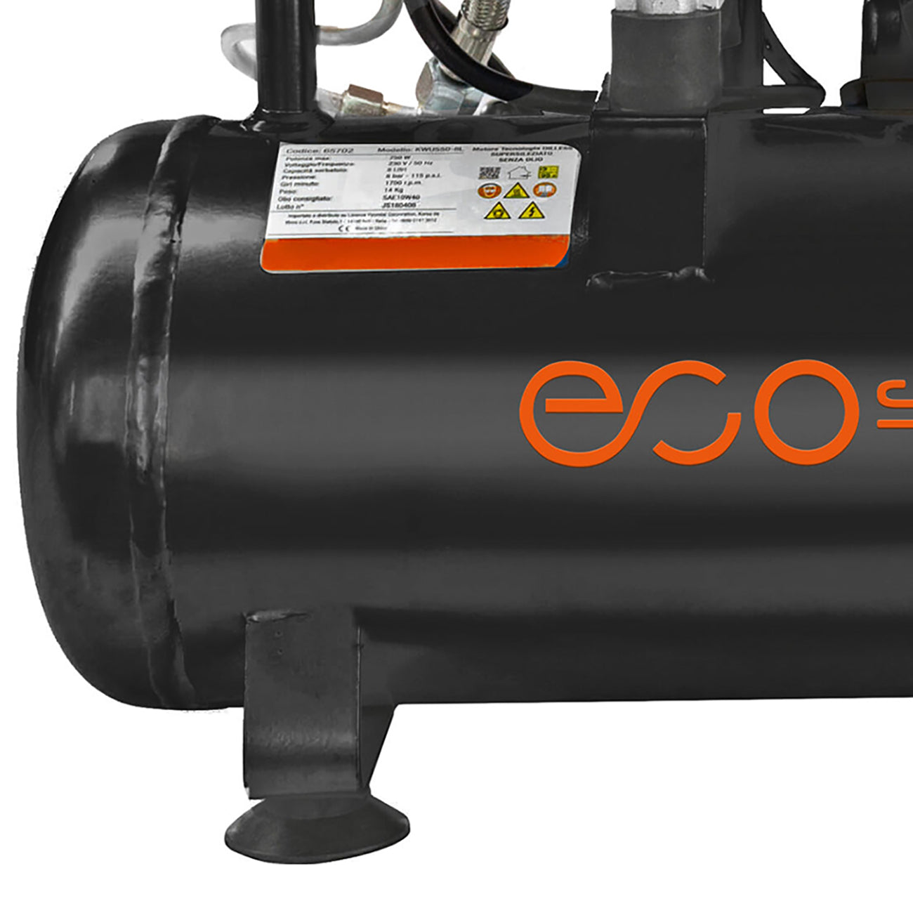 Compressore d'aria Eco Silent 6 lt 750 W oil-less 60702