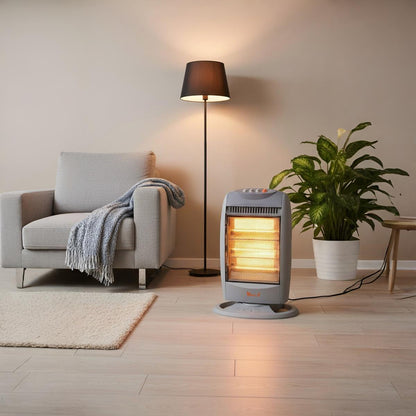 Stufa elettrica alogena oscillante 1200W Vinco 70104