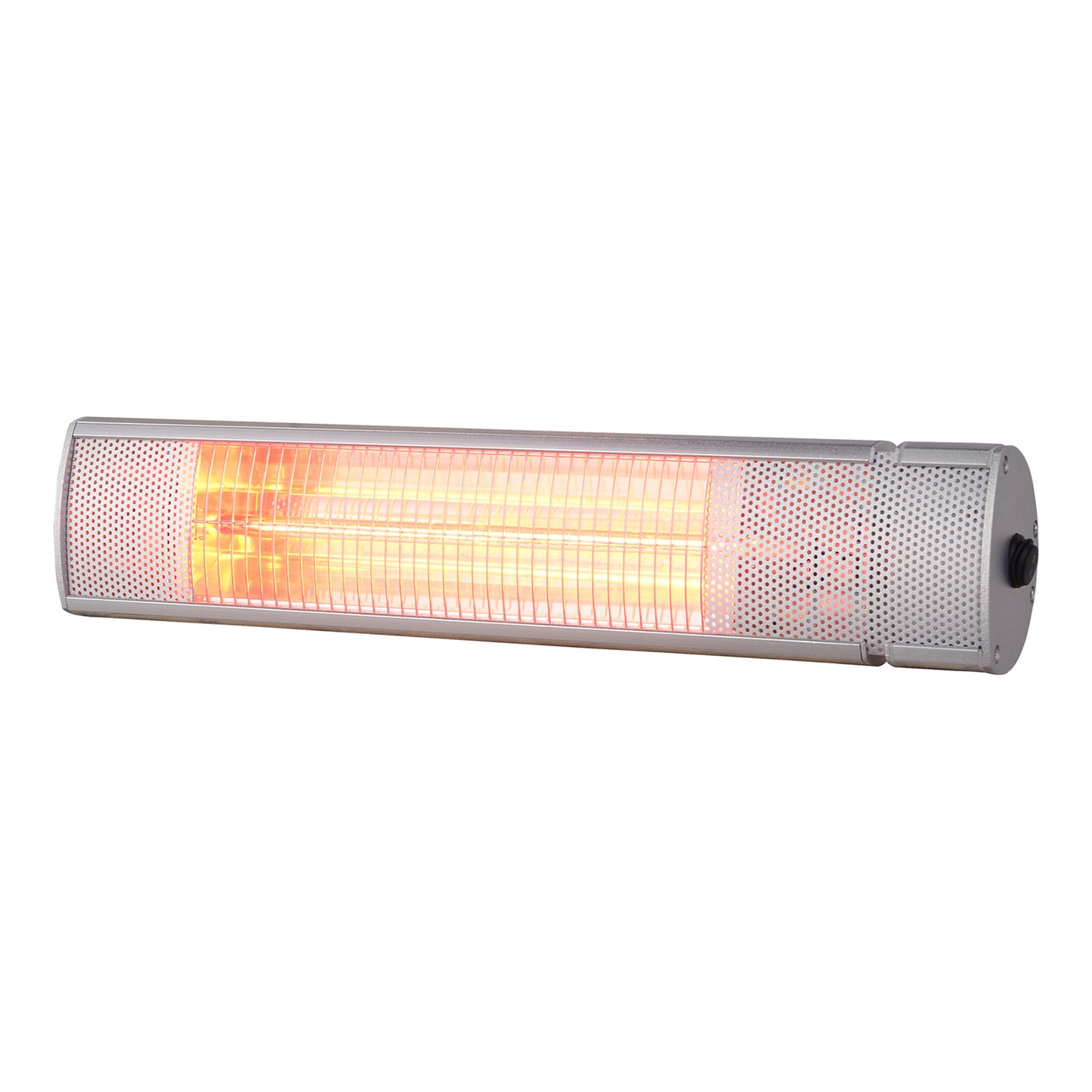 Stufa da esterno a parete 1500 W IP65 grigio