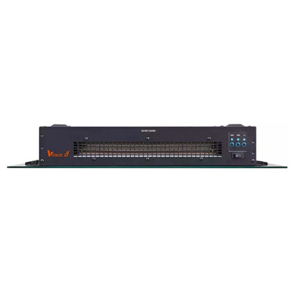 Caminetto elettrico da parete nero effetto fiamma Vinco EF851K