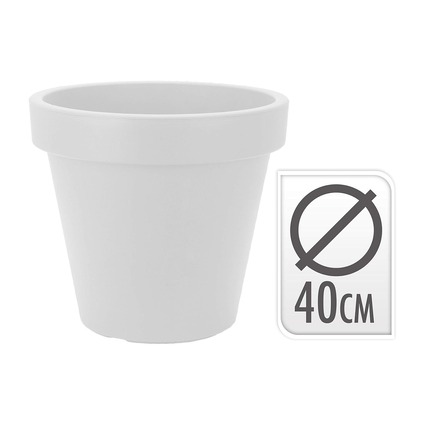 Vaso terra tondo diametro 40 cm