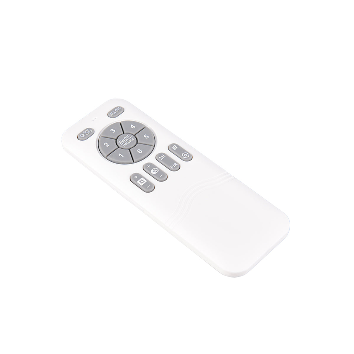 Ventilatore LED da soffitto Moss estivo/invernale in metallo bianco 13W con telecomando