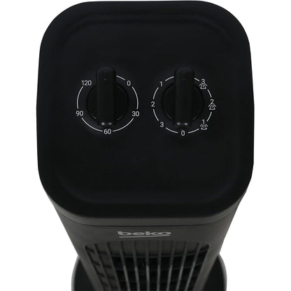 Ventilatore a torre Beko EFW5300B nero oscillante 3 velocità 35W 75cm