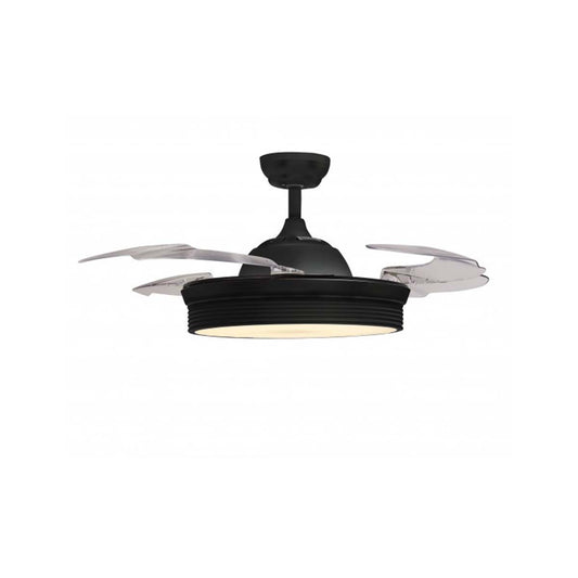 Ventilatore da soffitto con luce e telecomando a scomparsa Zephir