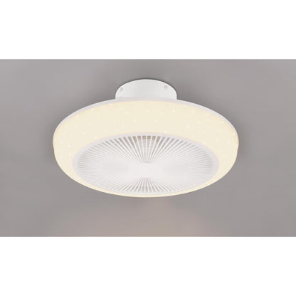 Ventilatore a plafoniera led Mjolby d. 46 cm effetto cielo stellato
