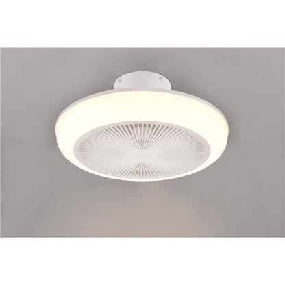 Ventilatore a plafoniera led Mjolby d. 46 cm effetto bianco