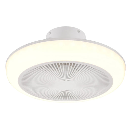 Ventilatore a plafoniera led Mjolby d. 46 cm effetto bianco