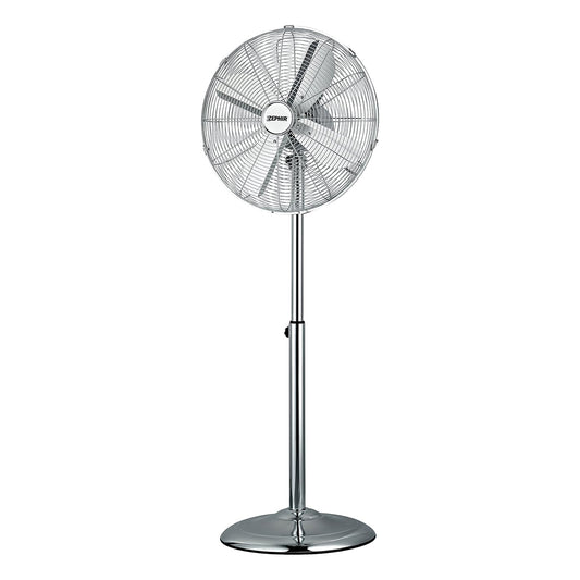 Ventilatore a piantana 3 velocità cromato Ø 40 cm Zephir PF40CR