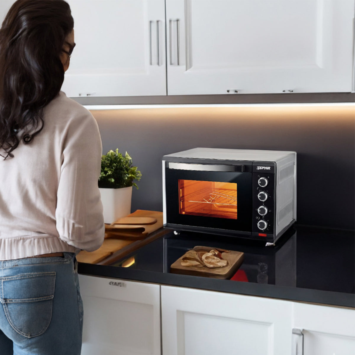 Forno elettrico ventilato 42 Lt 1600W Zephir ZHC42S