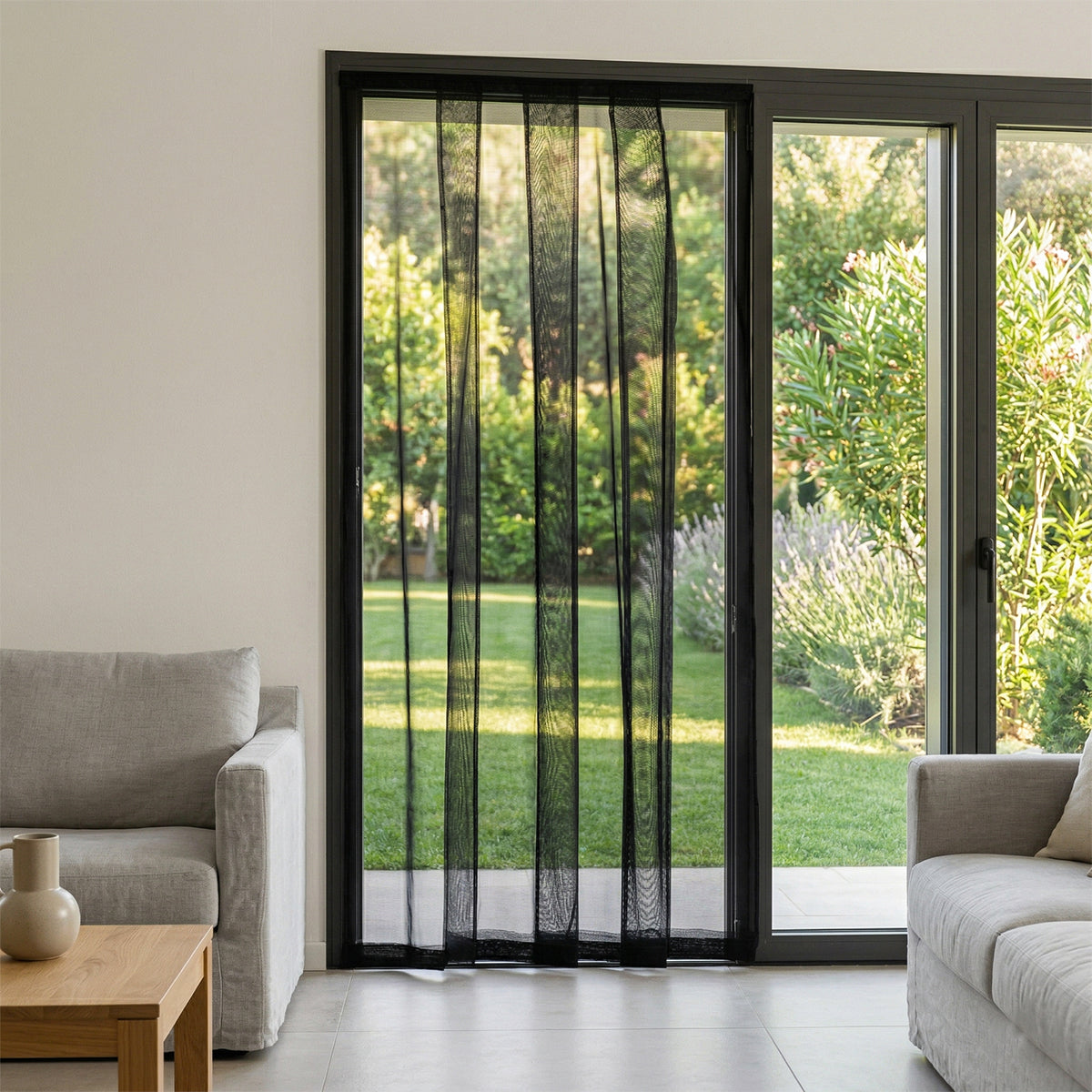 Zanzariera a pannelli per porta finestra 140x250 cm