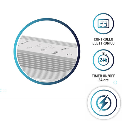 Zephir deumidificatore 12 lt 280 W con serbatoio 2 lt e timer 24h