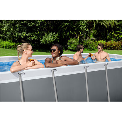 Piscina fuori terra Steel Pro Max rettangolare Bestway 56456 con accessori 412x201x122 cm