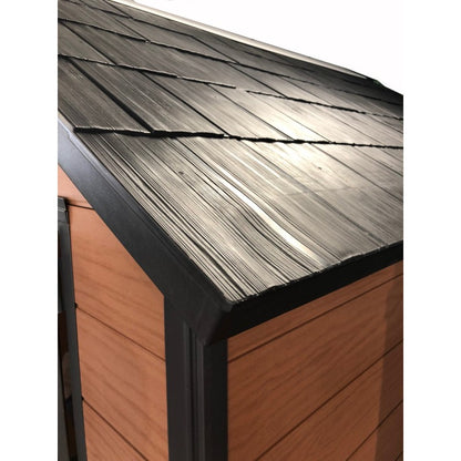 Keter casetta da giardino in resina nero e marrone Newton Woodshield 757