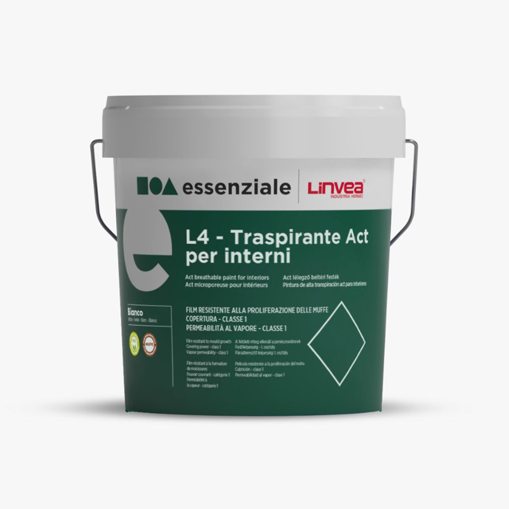 Idropittura traspirante per interni 14 Lt L4 ACT bianco
