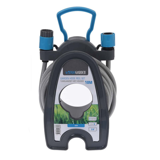 Kit tubo irrigazione 10 mt con avvolgitubo portatile Pro Garden