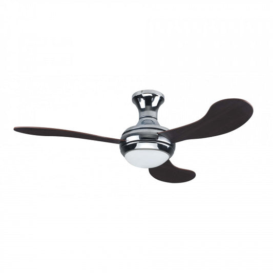 Ventilatore da soffitto con luce Logan marrone 132 cm con telecomando