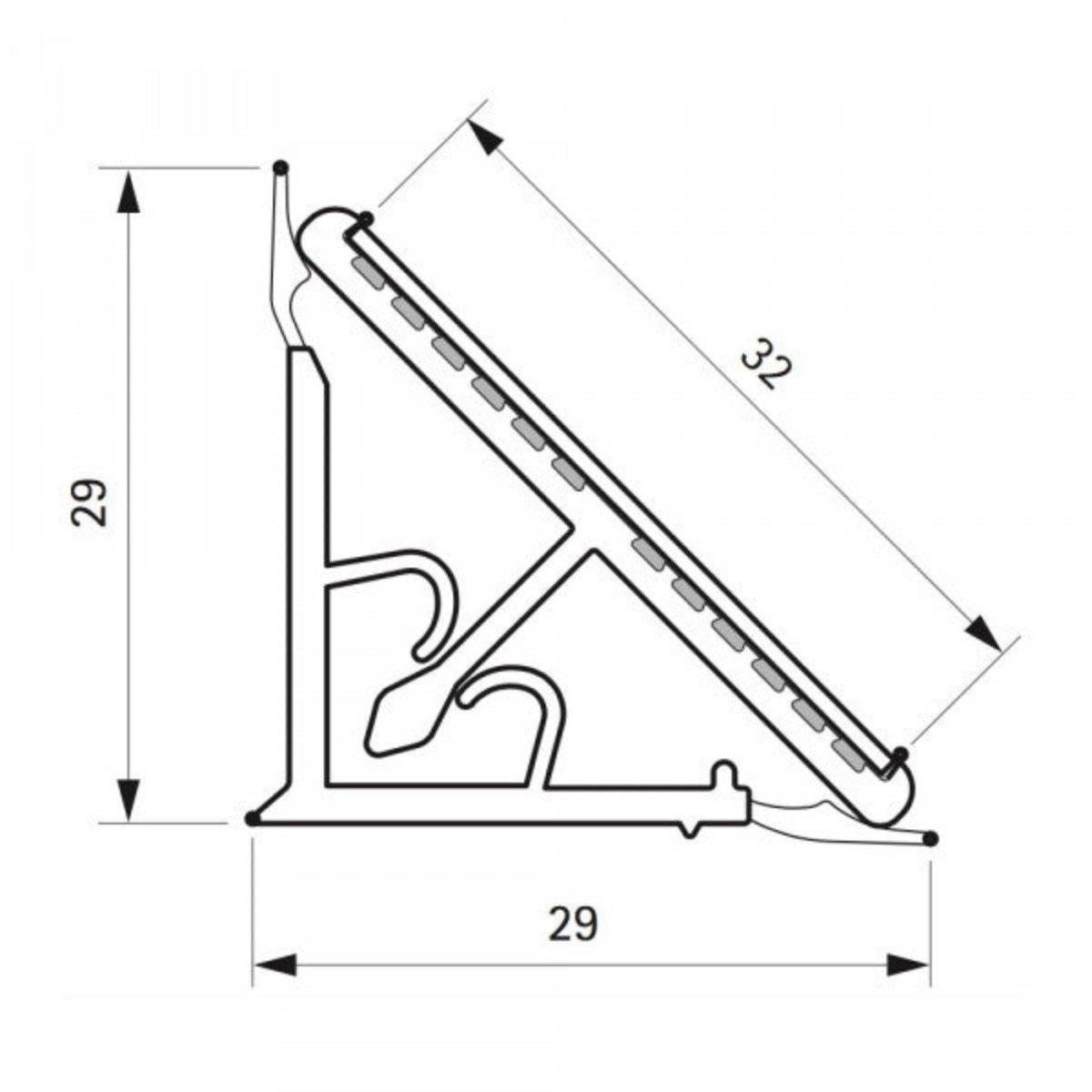 scheda tecnica alzatina 45